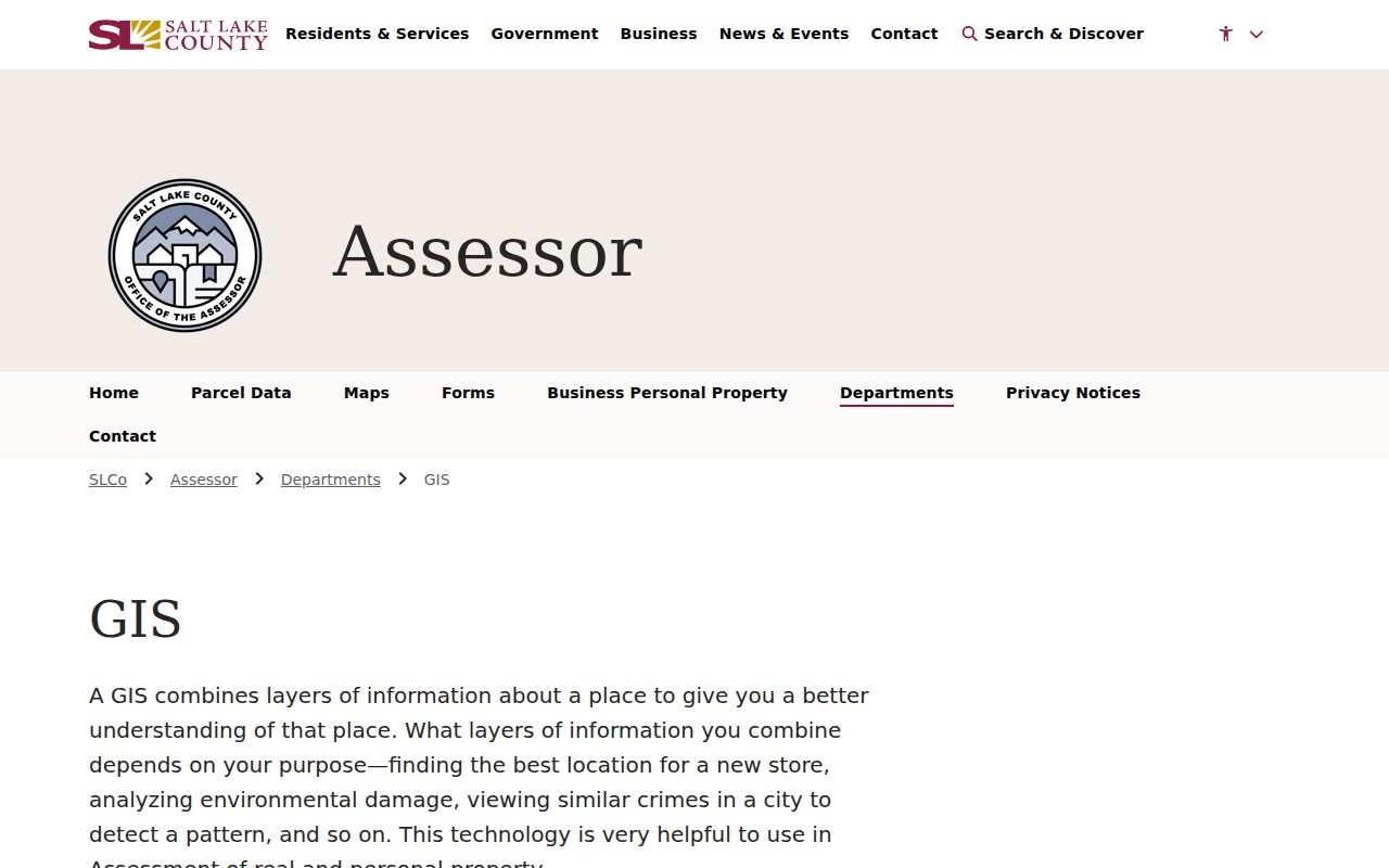 South Salt Lake people search parcel and GIS resources