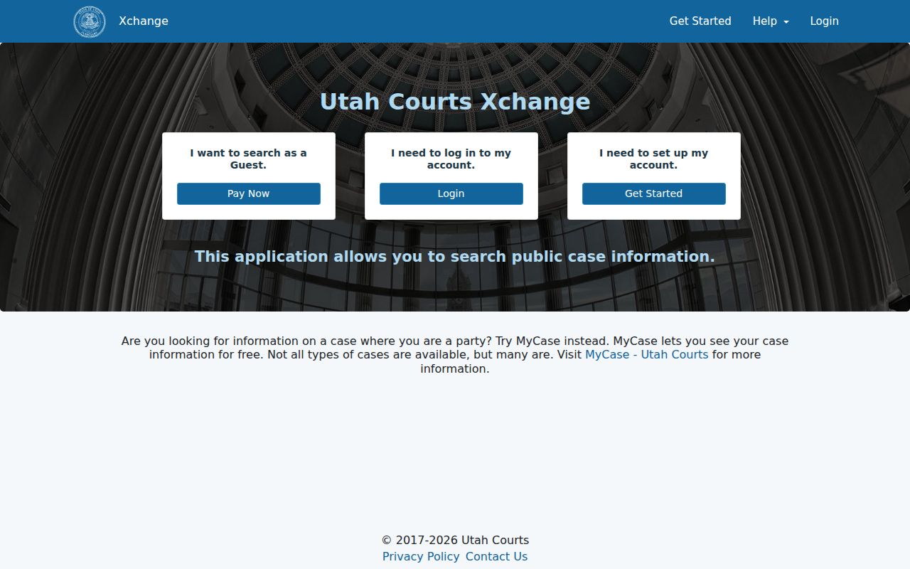 South Salt Lake people search through Utah Courts Xchange